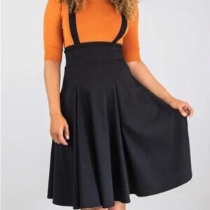 Collectif Alexa Swing Skirt in Black